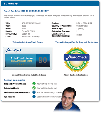 Бесплатный отчет Autocheck